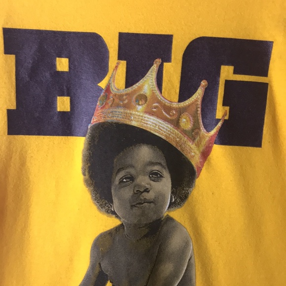 B.I.G Brooklyn mint Llc notorious BIG yellow t-shirt Sz small - Picture 5 of 7